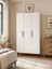 Nuna 3 Kapaklı Gardırop – 180X90 cm Genç ve Yatak Odası Dolabı 3