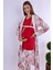 Vişne %100 Pamuk Sabahlıklı Hamile Lohusa Pijama Takımı 1