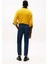 Erkek Regular Fit Düz Paça Eskitme Görünümlü Jean Pantolon - Lacivert 3