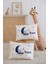%100 Pamuk Isme Özel 2li Ekru Bebek Yastık Kılıfı 35X45 Cm-Uykucu Fil 1