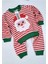 Yeni Yıl Bebek Takımı Noel Baba Desenli 2li Alt Üst Unısex Aylık Yılbaşı 3-6-9-12AY 7