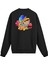 Sırt Baskılı Renkli Karikatür Tasarımlı Sweatshirt 1