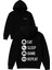 Game Eat Sleep Tasarım Baskılı Oversize Siyah Kapüşonlu Sweatshirt 1