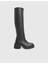 Portia Hakiki Deri Strech Siyah Kadın Çizme 3