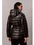 Kadın Belted Lightweight Puffer Mont - Siyah 2