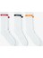 4 Street Erkek Beyaz Renkli Şeritli 3'lü Çorap 1