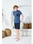 1004 Erkek Kısa Kol Şortlu Pijama Takımı 1