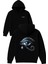 Ra Goz Tasarım Baskılı Oversize Siyah Kapüşonlu Sweatshirt 1