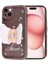 Apple iPhone 15 Kılıf Kamera Korumalı Figür Tasarımlı Mrsa Kapya Kapak-Koyu Kahve 4