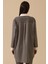 Kadın Aksesuar Detaylı Çizgili Tunik - Gri 2