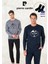 Erkek %100 Pamuk Uzun Kollu Desenli Koyu Gri & Lacivert Iki Adet Pijama Takımı L1.PC.6097.002 1