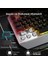 KB123 USB Kablolu Oyuncu Klavye - Rainbow Efektli, Mekanik Hisli Sessiz, Membran Gaming Türkçe Q Klavye Metalik Gri 3