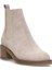 Elit Evelindra Kadın Hakiki Süet Deri Chelsea Bot Bej 2