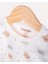%100 Organik Pamuk Gots Sertifikalı Uzun Kollu Teddy Desenli Bebek & Yenidoğan Body - Ekru 5