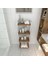 Concept Sahra Krom 4 Katlı Ahşap Raf Banyo Köşe Rafı Düzenleyici Organizer Raf 5