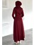 Bel Bağcıklı Tesettür Dalgıç Elbise P-00018950 4
