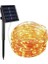 Güneş Enerjili Solar 10METRE Dış Bahçe Aydınlatma LED Su Geçirmez Bahçe Dekarasyon Sarı Işık 1