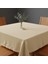 Doğal Ham Bez 4 Kişilik Mutfak Masası Örtüsü 120X150 cm Yıkanabilir Dayanıklı Minimal Tasarım 1