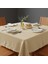 Doğal Ham Bez 4 Kişilik Mutfak Masası Örtüsü 120X150 cm Yıkanabilir Dayanıklı Minimal Tasarım 2