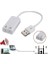 Kablolu 7.1 USB Ses Kartı 3.5mm Mikrofon Çevirici Dönüştürücü Adaptö 4