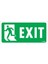 Exit Sol Uyarı Levhası 17,5x25 KOD:950 1