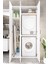 Ases Mobilya ESL0215 Çamaşır Makinesi ve Kurutma Makinesi Extra Boy Banyo Dolabı Beyaz 1
