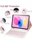 Moveteck Ipad Air 11 Inç 2024 6.nesil Uyumlu Klavyeli Tablet Kılıf Bluetooth Kalem Bölmeli Standlı, Pembe, Tek Ebat, Keyboard-Air6-Pembe 4