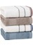 Harmony 4'lü El / Yüz Havlu Seti - Mavi / Vizon 4