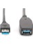 Aktif USB 3.0 Uzatma Kablosu - Tekrarlayıcı Kablosu - USB A Soketi - 20M - 5 Gbit/s - Tak ve Çalıştır - Hotswap - LED Fonksiyon Göstergesi - Siyah 2