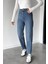 Kadın Yüksek Bel Mom Jean Kot Pantolon P-00018898 1