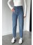 Kadın Yüksek Bel Mom Jean Kot Pantolon P-00018898 3
