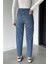 Kadın Yüksek Bel Mom Jean Kot Pantolon P-00018898 4