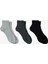 Unıted4 Kadın Gri/antrasit/siyah 3'lü Çorap 1