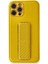 iPhone 12 Pro Max Kılıf Coco Karbon Standlı Kapak - Sarı 1