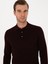 Erkek Bordo Slim Fit Yün Karışımlı Polo Yaka Basic Triko Kazak 50315267-VR014 2