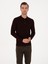 Erkek Bordo Slim Fit Yün Karışımlı Polo Yaka Basic Triko Kazak 50315267-VR014 3
