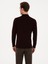 Erkek Bordo Slim Fit Yün Karışımlı Polo Yaka Basic Triko Kazak 50315267-VR014 5