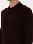 Erkek Bordo Slim Fit Yün Karışımlı Polo Yaka Basic Triko Kazak 50315267-VR014 7