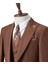 Erkek Takım Elbise, Kırlangıç Yaka, Blazer, Slımfıt, Kahverengi 10