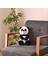 Soft Panda Figürlü Yastık - Siyah / Beyaz - 35 cm 1