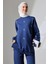 Kadın Lacivert Mevsimlik Penye Alt Üst Spor ve Rahat Ikili Tunik Pantolon Şık Tesettür Takım 1