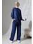 Kadın Lacivert Mevsimlik Penye Alt Üst Spor ve Rahat Ikili Tunik Pantolon Şık Tesettür Takım 2