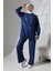 Kadın Lacivert Mevsimlik Penye Alt Üst Spor ve Rahat Ikili Tunik Pantolon Şık Tesettür Takım 4