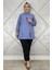 Kadın Kolye Detaylı Taşlı Tesettür Tunik 3