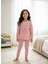 Yeni Sezon Kız Erkek Çocuk Fitilli Pamuk Pijama Takımı 1