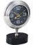 La Medore Nıckel Table Clock On Black Granıte Base 7,8X13X18,5 cm 1