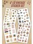 4 Sayfa Vintage Sticker - Ajanda Journal Scrapbook Valiz Telefon Laptop Için Etiket 1