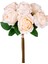 Yapay Çiçek Gül 6&apos;lı Demet Krem 37 Cm. 1