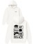 Repeat Game Sleep Tasarım Baskılı Oversize Beyaz Kapüşonlu Sweatshirt 1