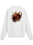 Sırt Baskılı Death Metal Alevli Kurukafa Sweatshirt 1